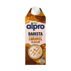 Alpro Barista Oat Caramel 750ml, Case of 8 (8 x 750ml), 100% Plant Based And Dairy Free, Suitable For Vegans, Naturally Free From Lactose, Rich In Nutrients