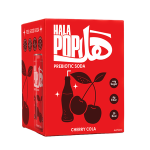 HALAPOP Probiotic Soda Cherry Cola