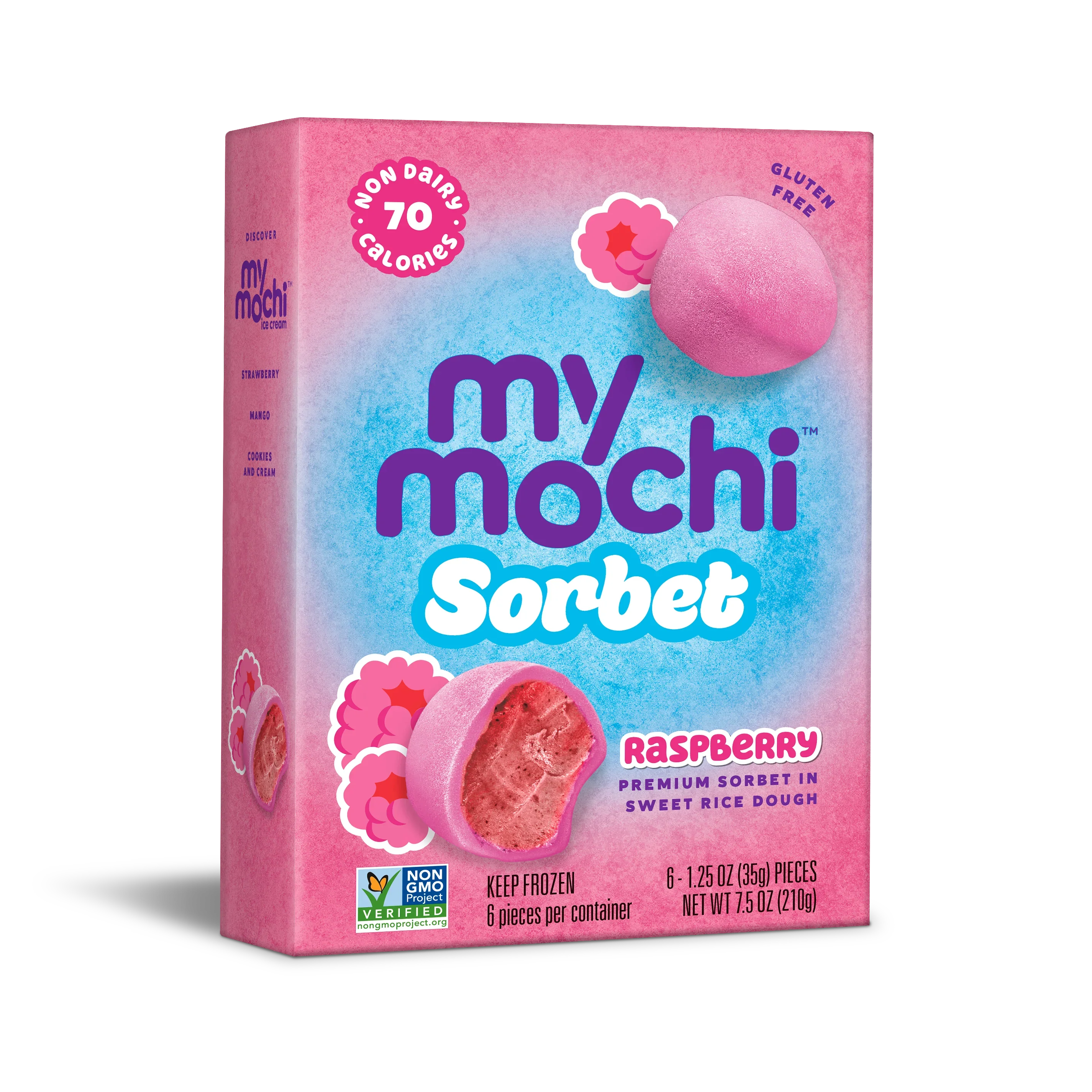 My/Mochi Sorbet Raspberry. 6pc, 210g (Frozen)