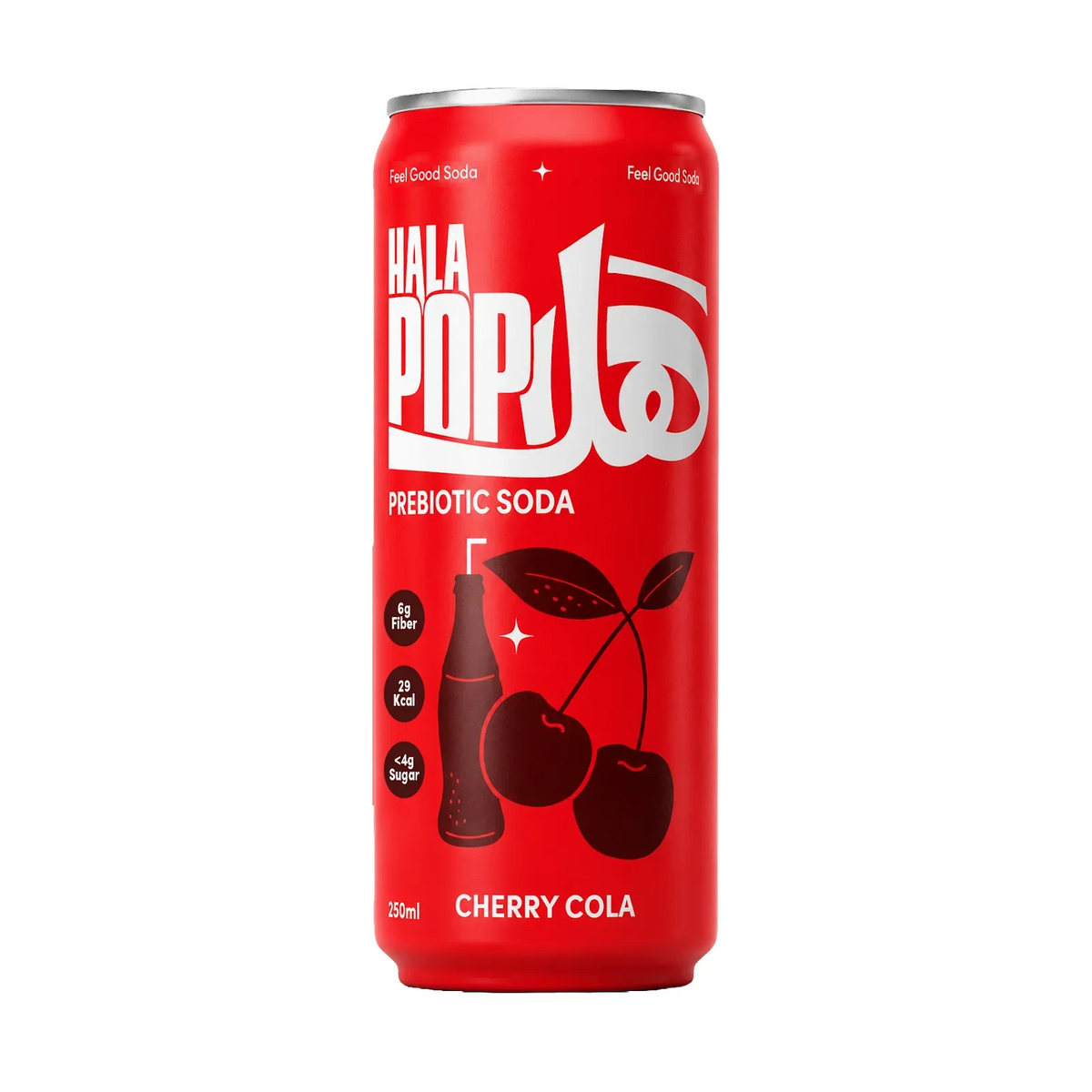 HALAPOP Probiotic Soda Cherry Cola