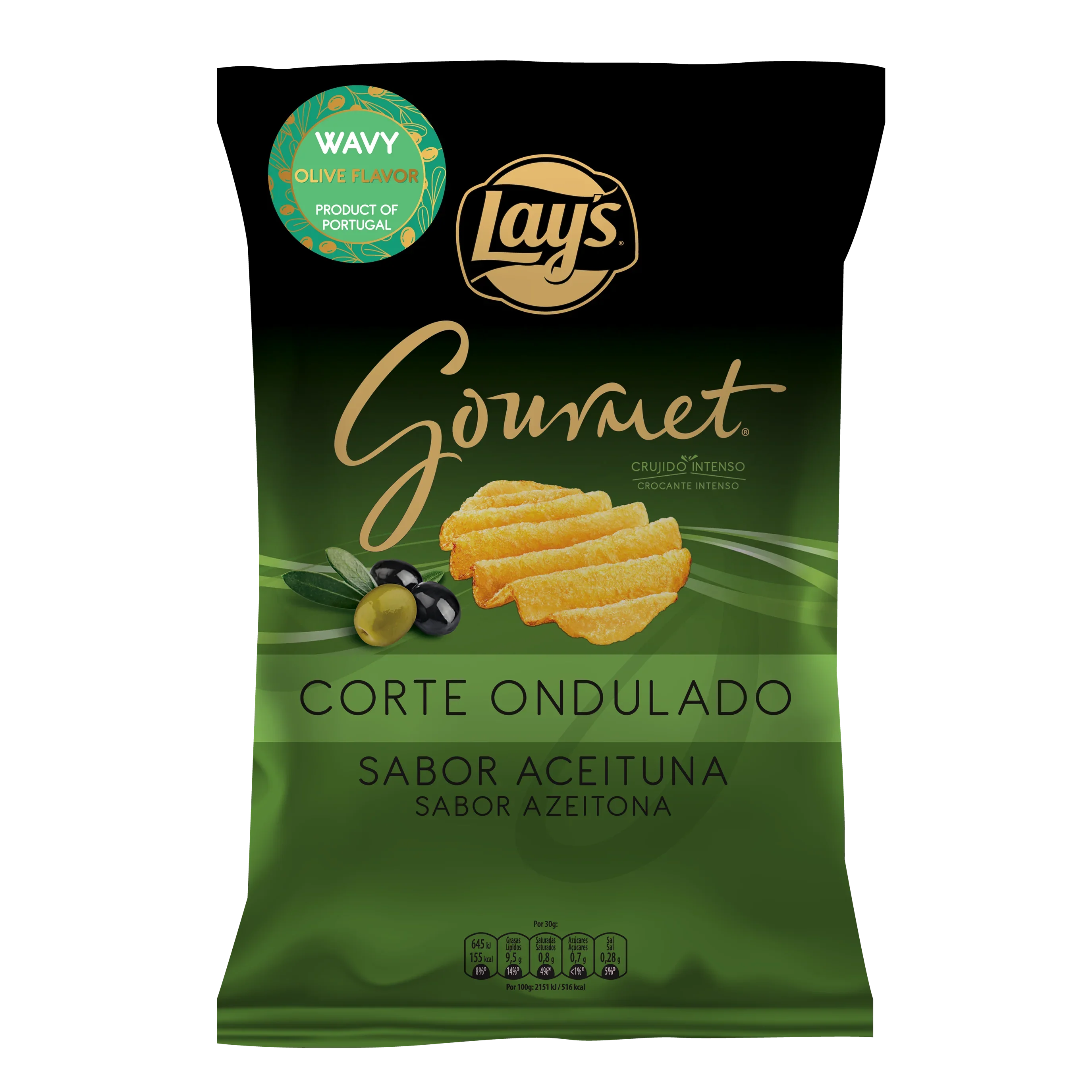 Lay's Gourmet Olive Flavor Wavy Chips 150gm