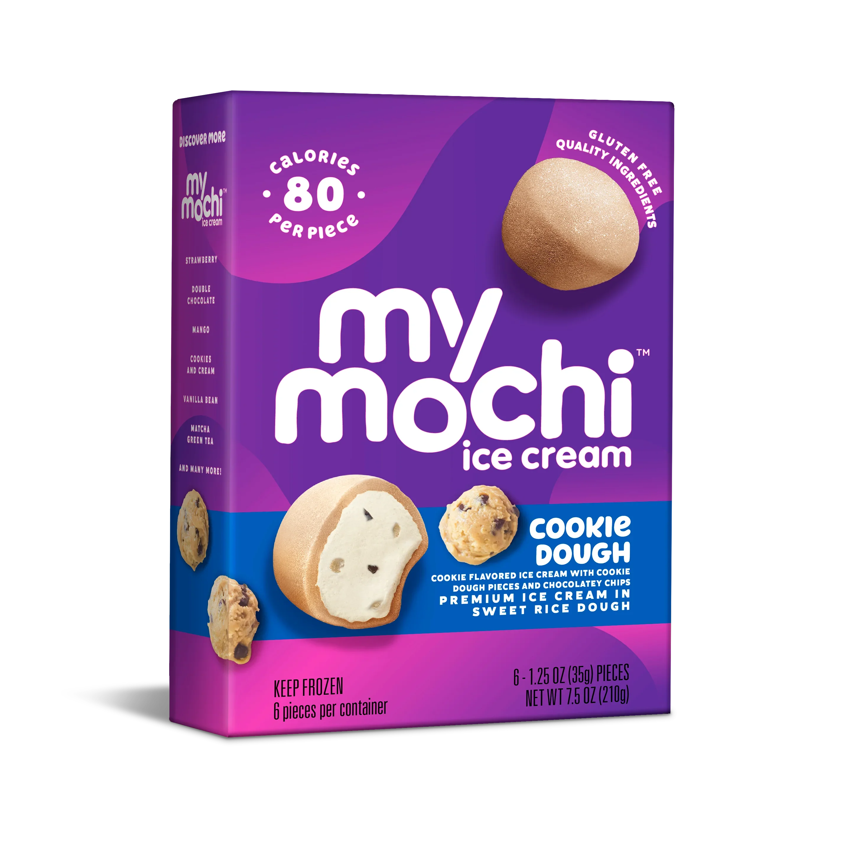 My/Mochi Ice Cream Cookie Dough. 6pc, 210g (Frozen)