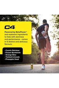 Cellucor C4 Original Carbonated Energy Drink, Frozen Bombsicle, 500ml
