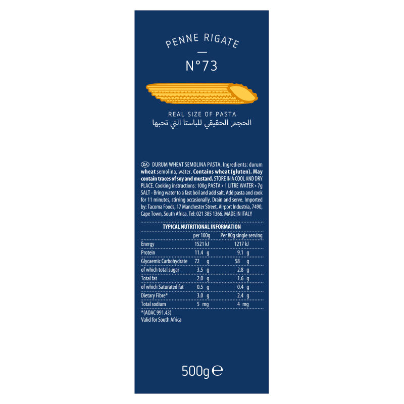 Barilla Pasta Penne Rigate 500g x 2