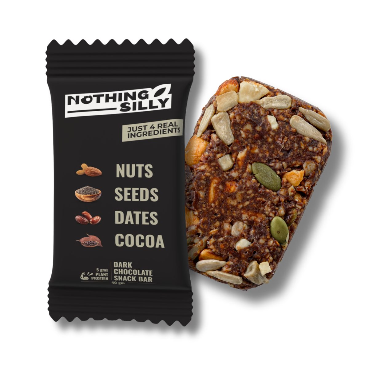 Nothing Silly - Dark Chocolate - 6 bars (Buy 6 and save AED 5)