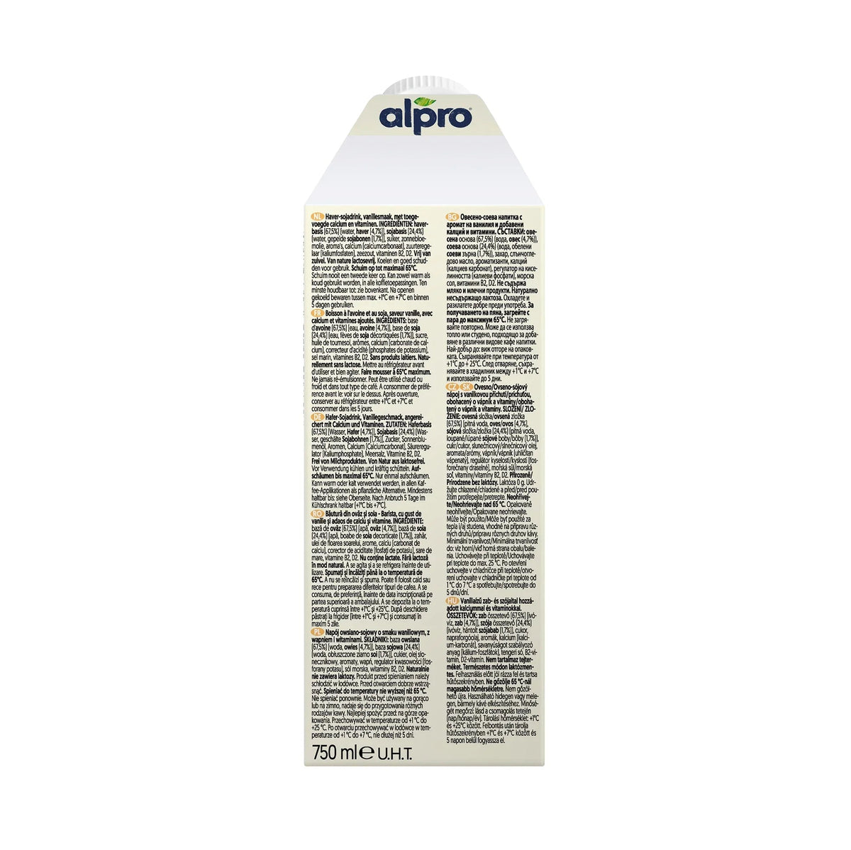 Alpro Barista Oat Vanilla Case of 8 (8 x 750ml)