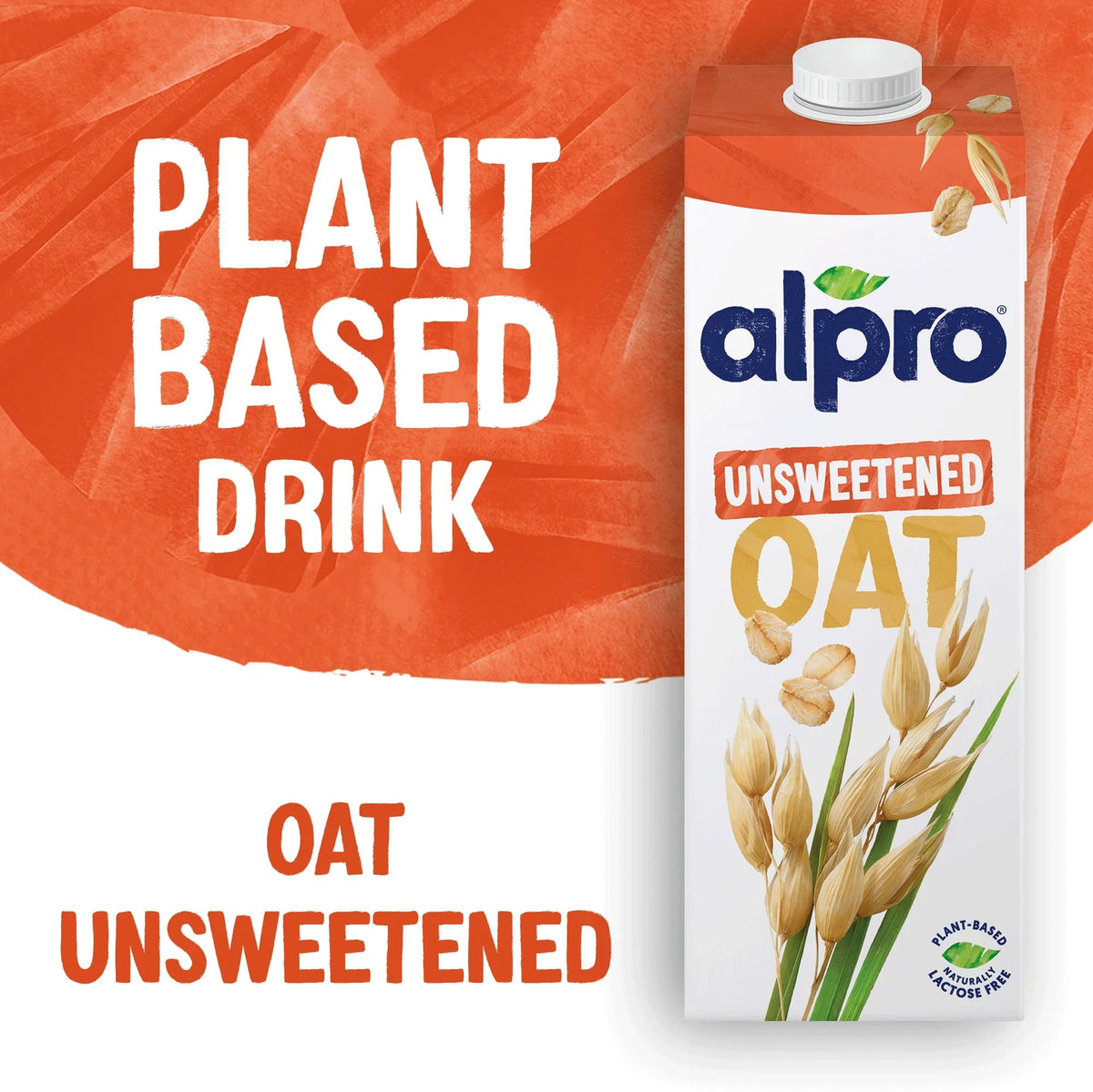 Alpro Oat No Sugars - Case of 8 (8 x 1L)