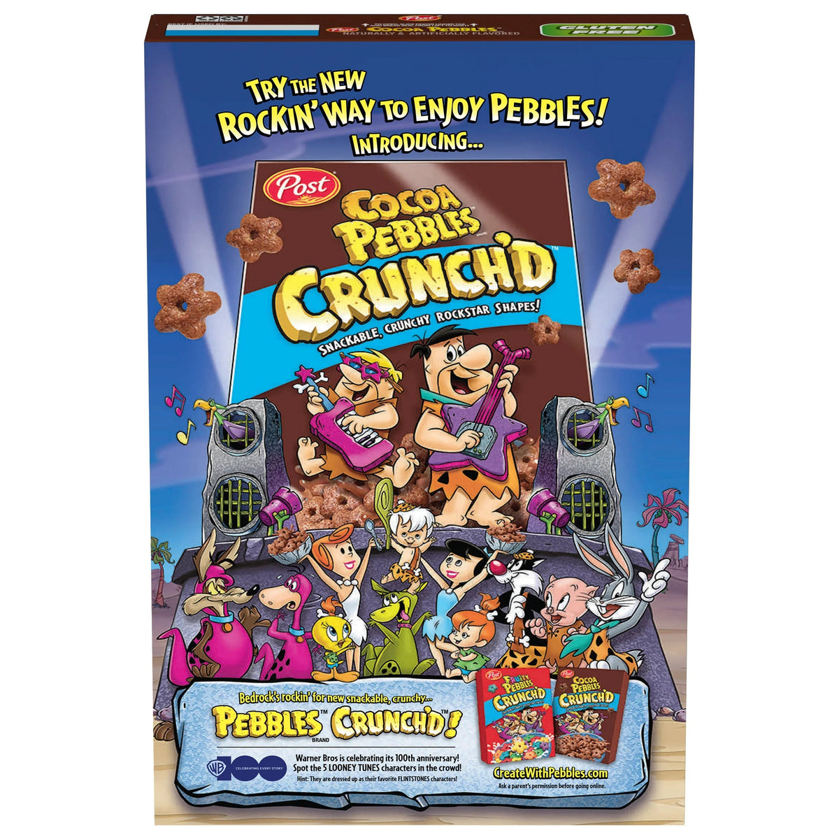 Post Cocoa Pebbles Gluten Free Breakfast Cereal - 312gm