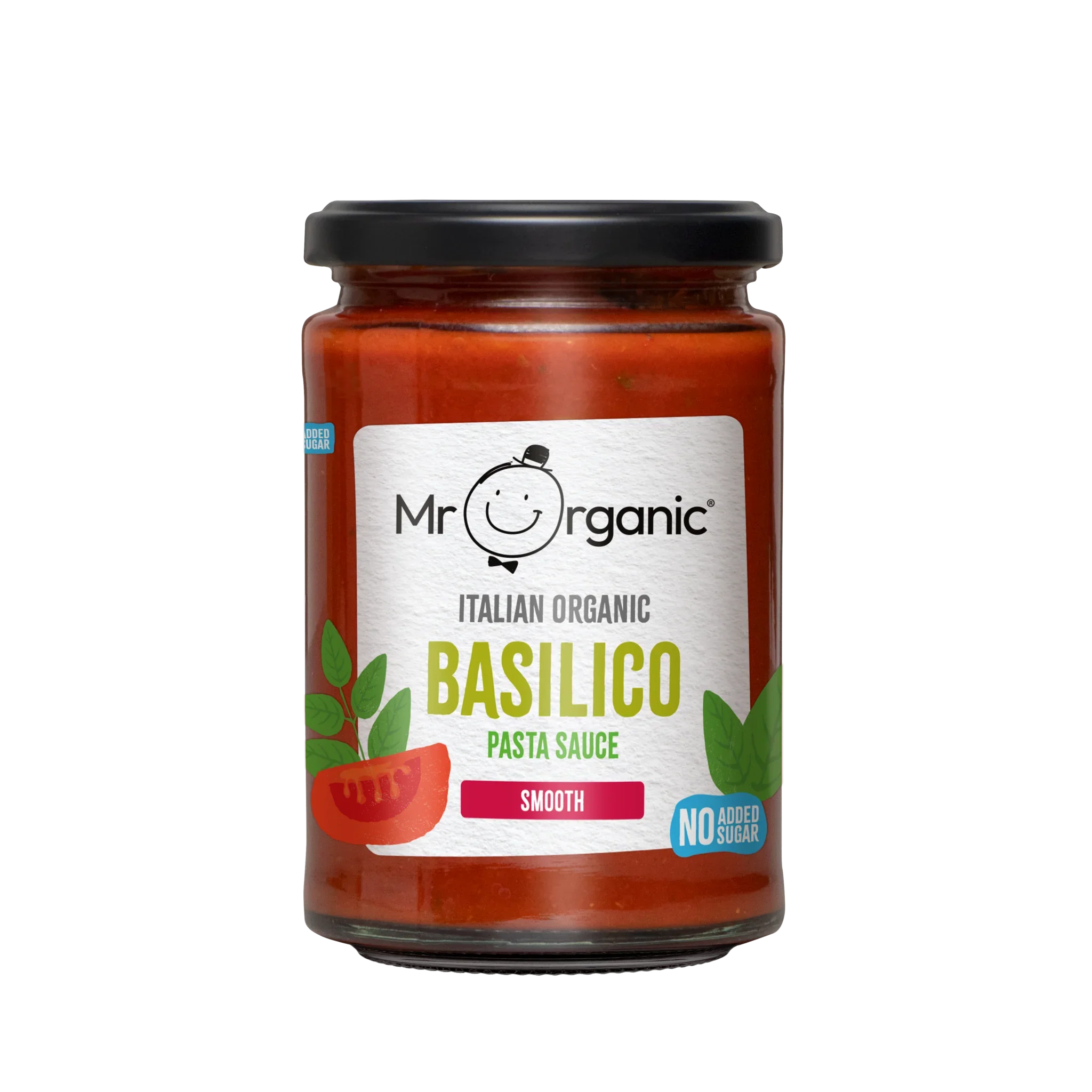 Mr Organic Smooth Basilico Pasta Sauce 350g