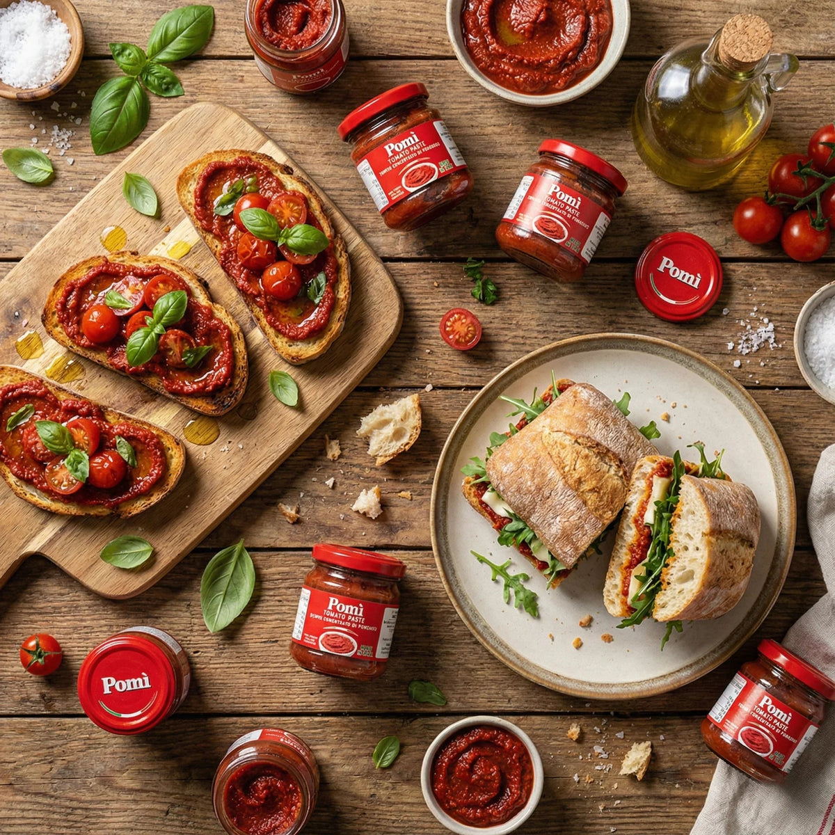 Pomi Tomato Paste | Italian Tomatoes for Cooking - 800g