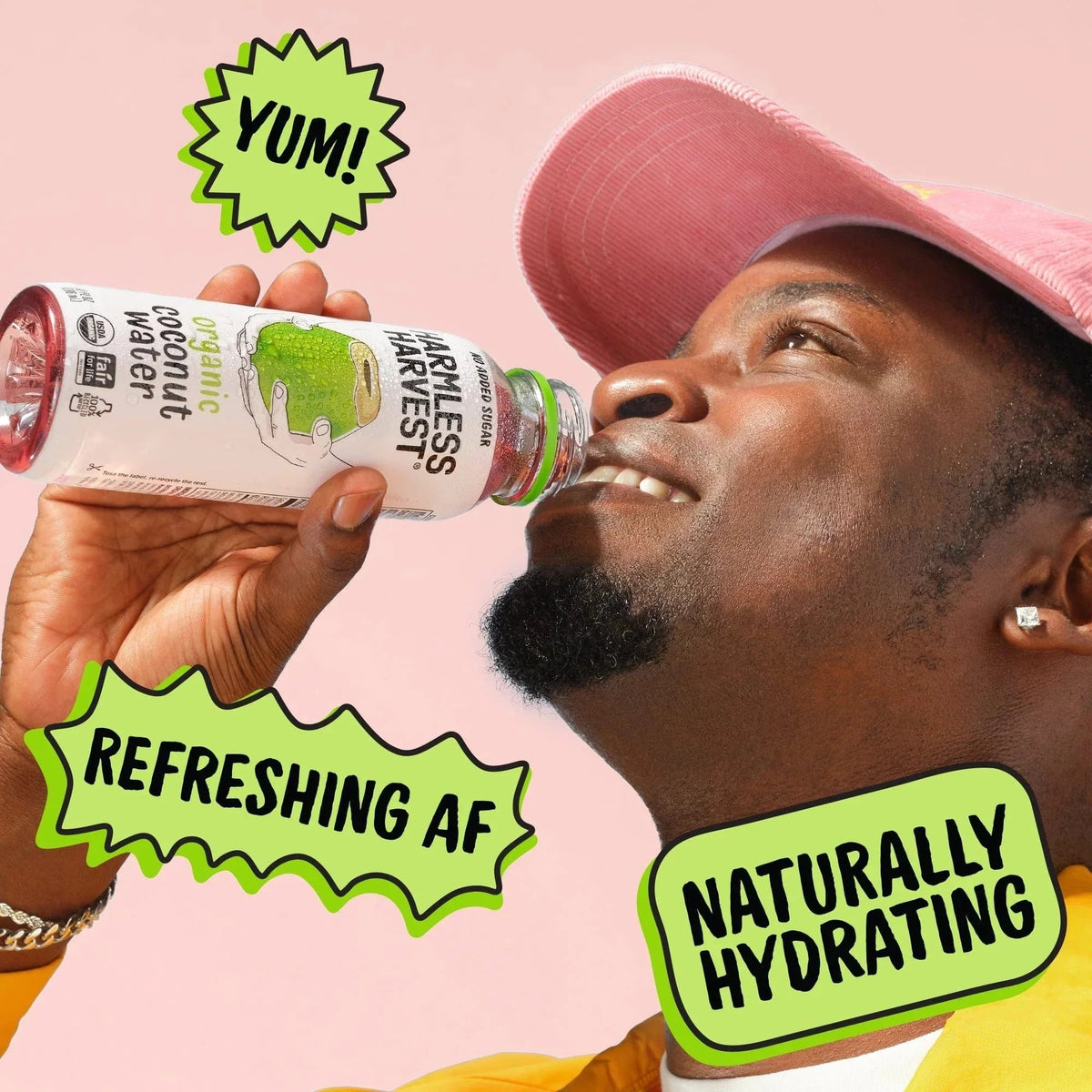 Harmless Harvest Organic Coconut Water, No Added Sugar - 473ml