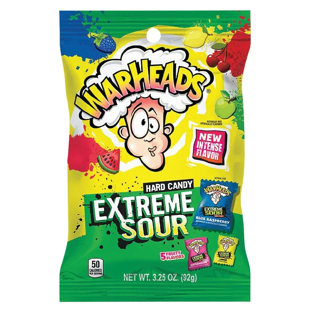 Warheads Extreme Sour Hard Candy - 28g