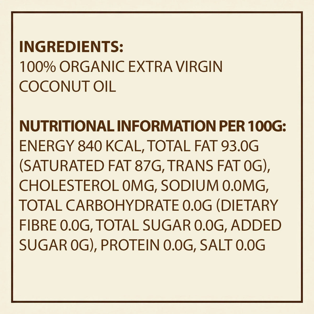 Earth's Finest Organic Extra Virgin Coconut Oil - 500ml