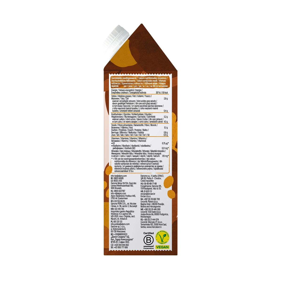 Alpro Barista Oat Caramel 750ml, Case of 8 (8 x 750ml), 100% Plant Based And Dairy Free, Suitable For Vegans, Naturally Free From Lactose, Rich In Nutrients