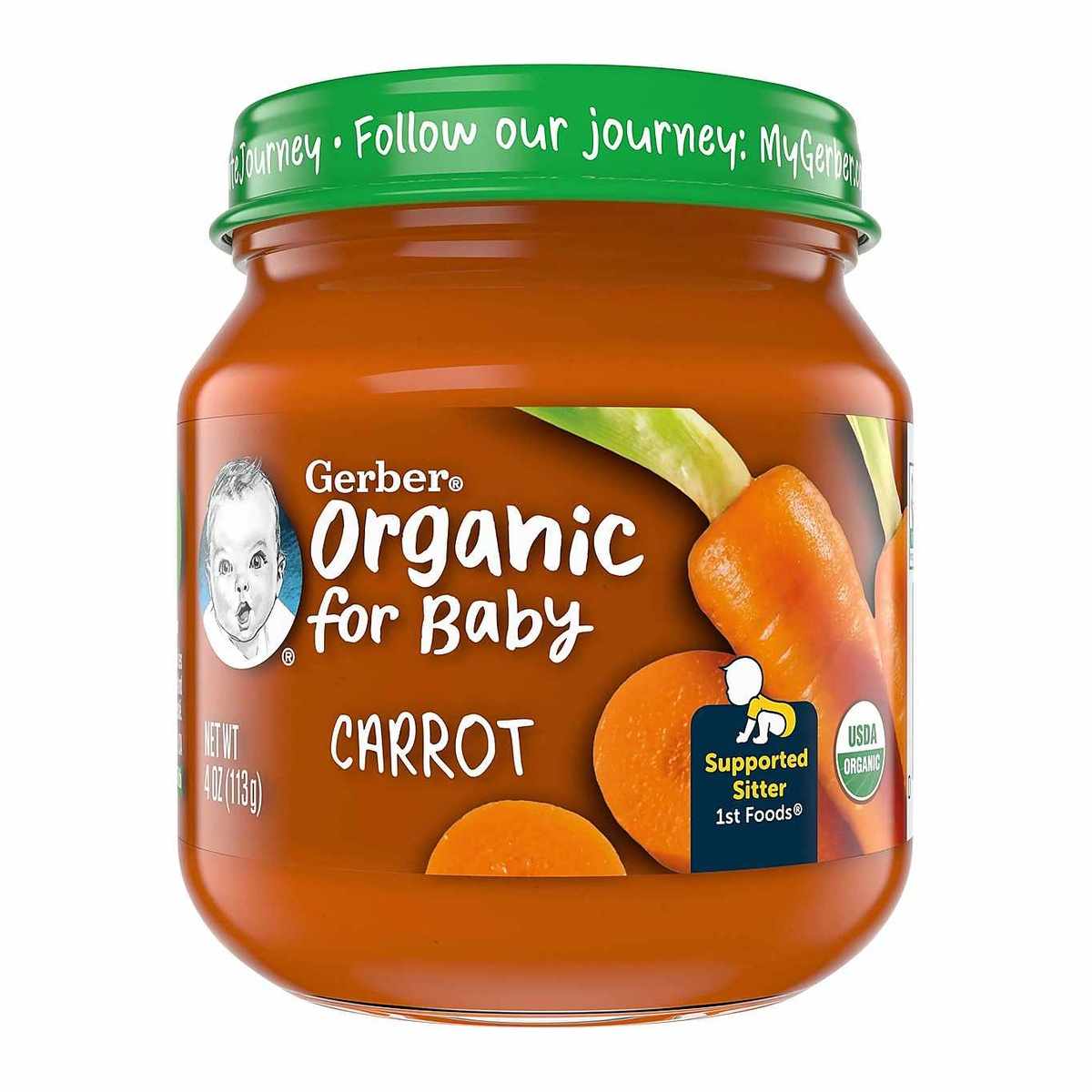 Gerber 1st Foods Carrot Baby Food Organic 113 g