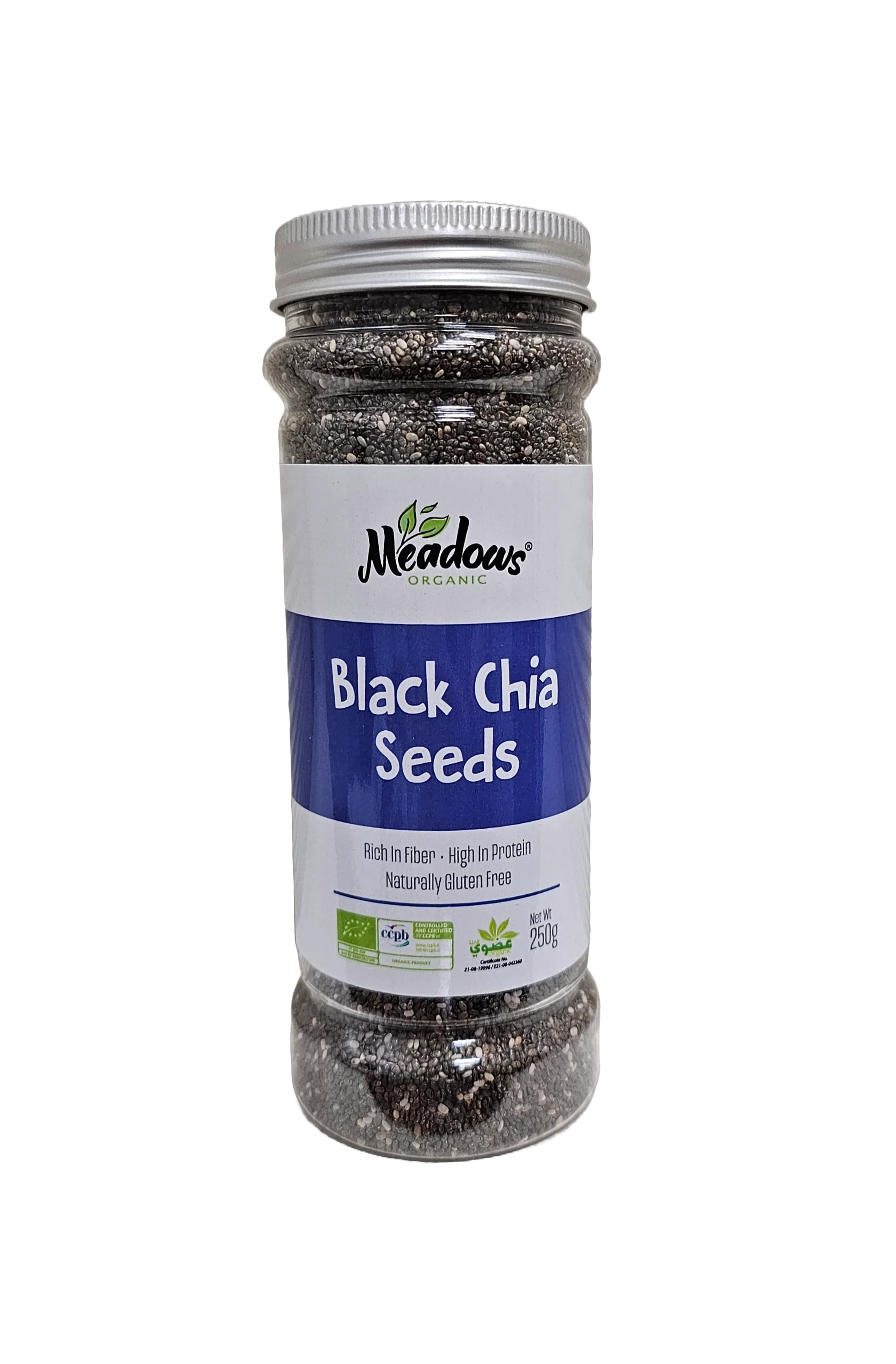 Meadows Organic Black Chia Seeds 250g