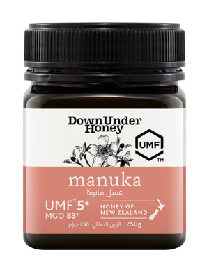 Down Under Manuka UMF 5+ MGO 83+ Honey of New Zealand - 500g