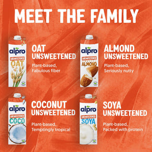 Alpro Oat No Sugars - Case of 8 (8 x 1L)