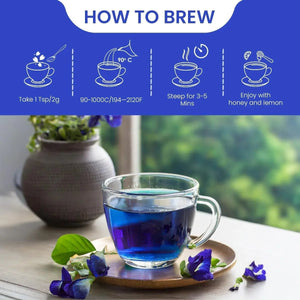 Blue Tea Butterfly Pea Flower - 50g
