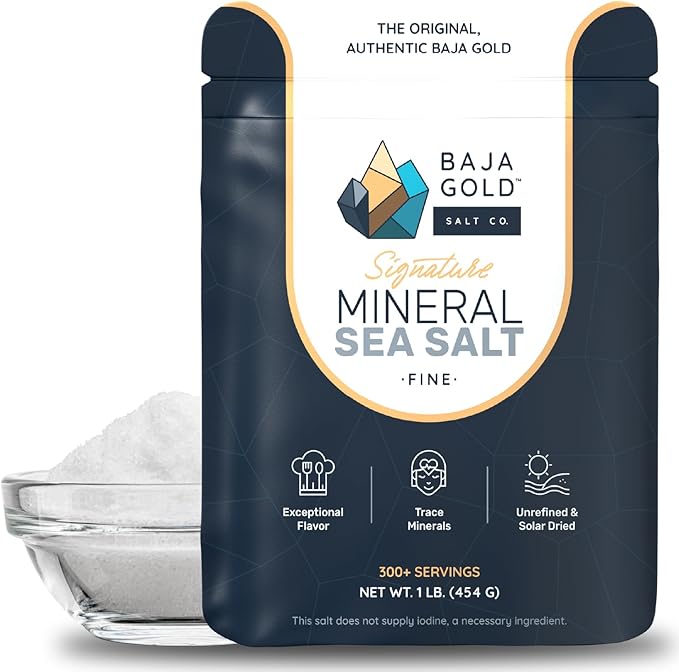 Baja Gold Signature Mineral Sea Salt Natural Grain 454g