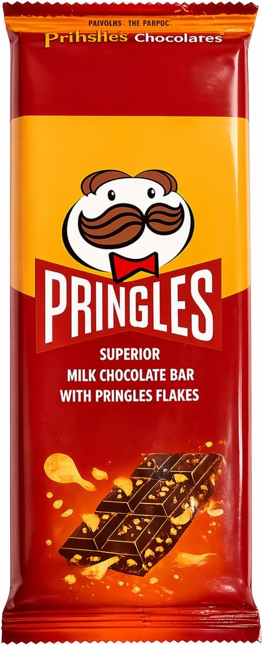 Pringles Superior Milk Chocolate Bar with Pringles Flakes 100g