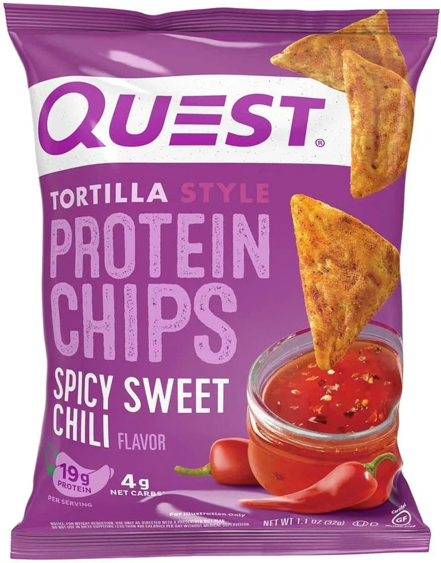 Quest Nutrition Protein Chips, Spicy Sweet Chili , High Protein 32g