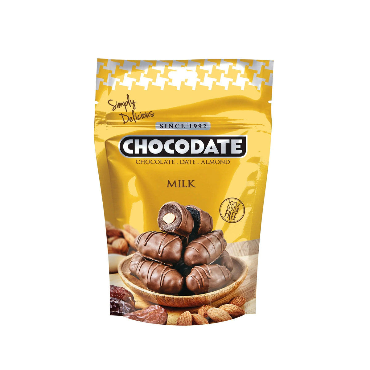 Chocodate Milk – Chocolate-Coated Dates with Roasted Almonds - 90Gm