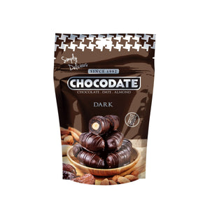 Chocodate Dark – Chocolate-Coated Dates with Roasted Almonds - 250Gm