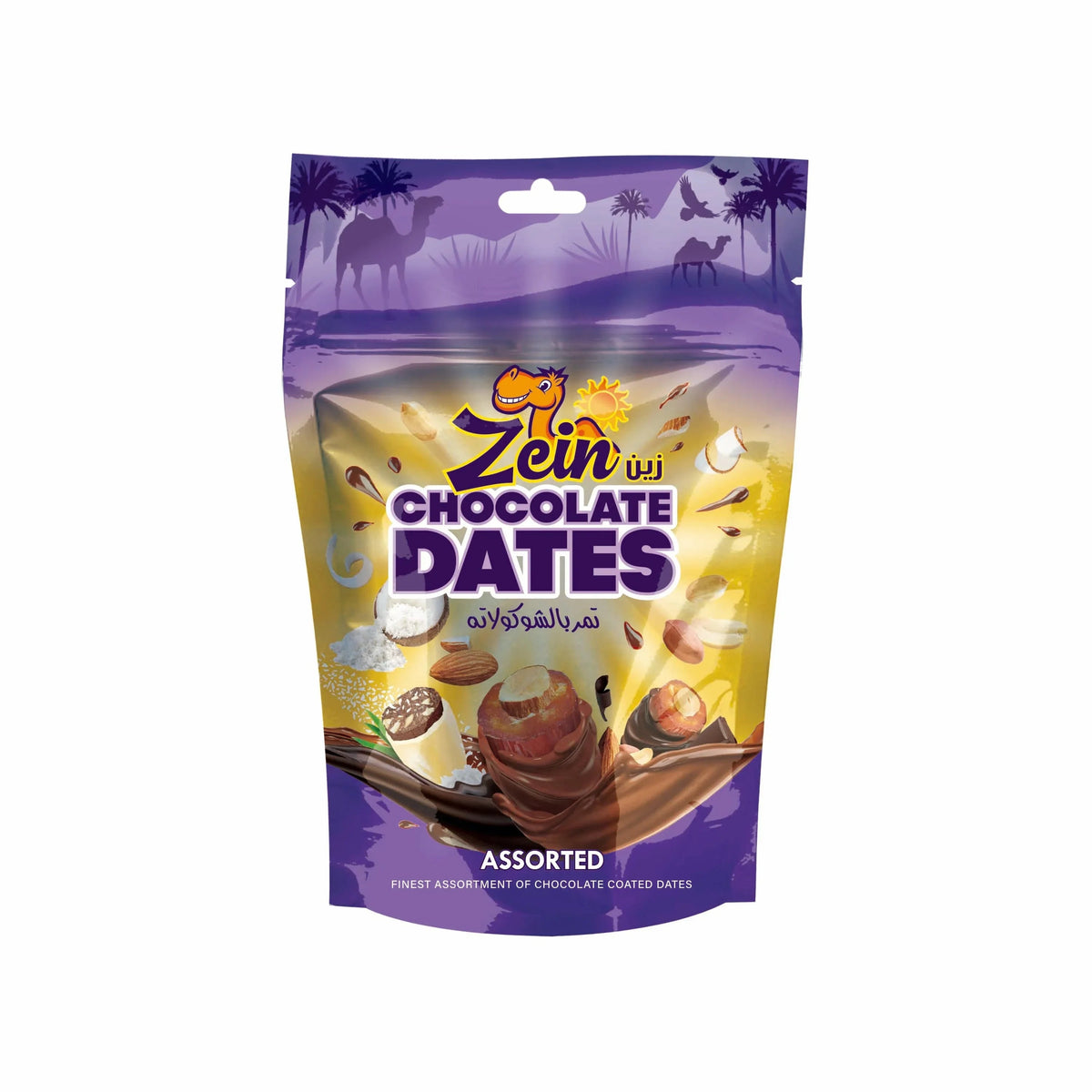 Chocodate Zein Chocolate Coated Dates, Assorted - 412gm