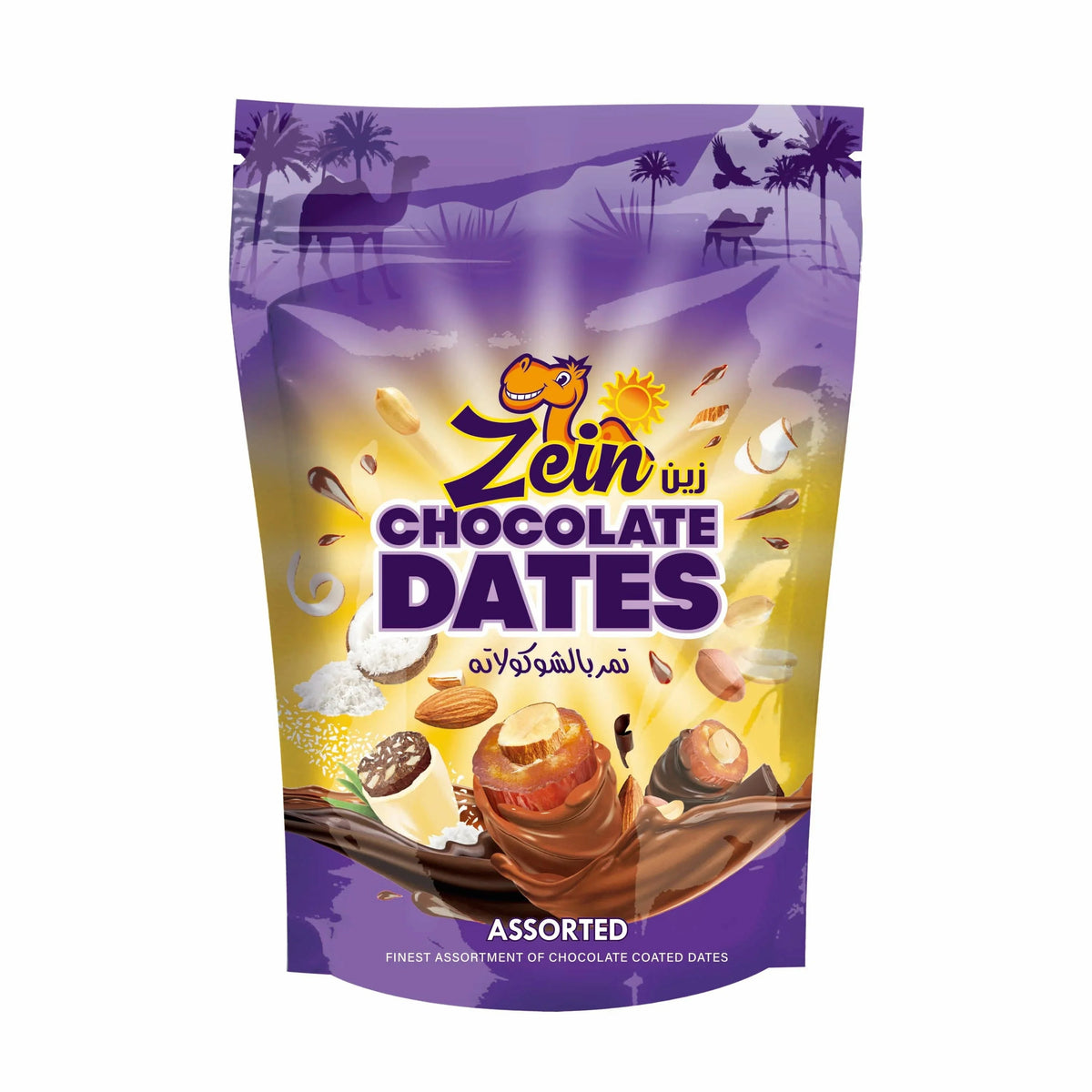 Chocodate Zein Chocolate Coated Dates, Assorted - 412gm