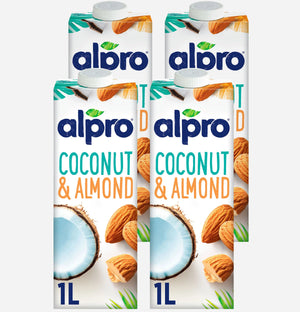 Alpro Coconut Almond Drink - 1L Pack of 4