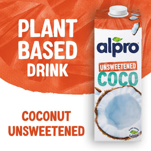 Alpro Coconut No Sugars - Case of 8 (8 x 1L)