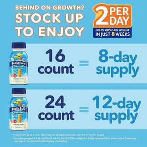 PediaSure Grow and Gain Nutrition Shake for Kids, Vanilla 237ml