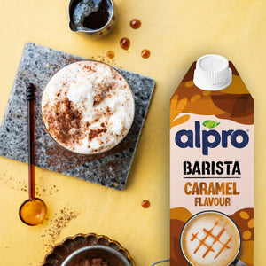 Alpro Barista Oat Caramel 750ml, Case of 8 (8 x 750ml), 100% Plant Based And Dairy Free, Suitable For Vegans, Naturally Free From Lactose, Rich In Nutrients