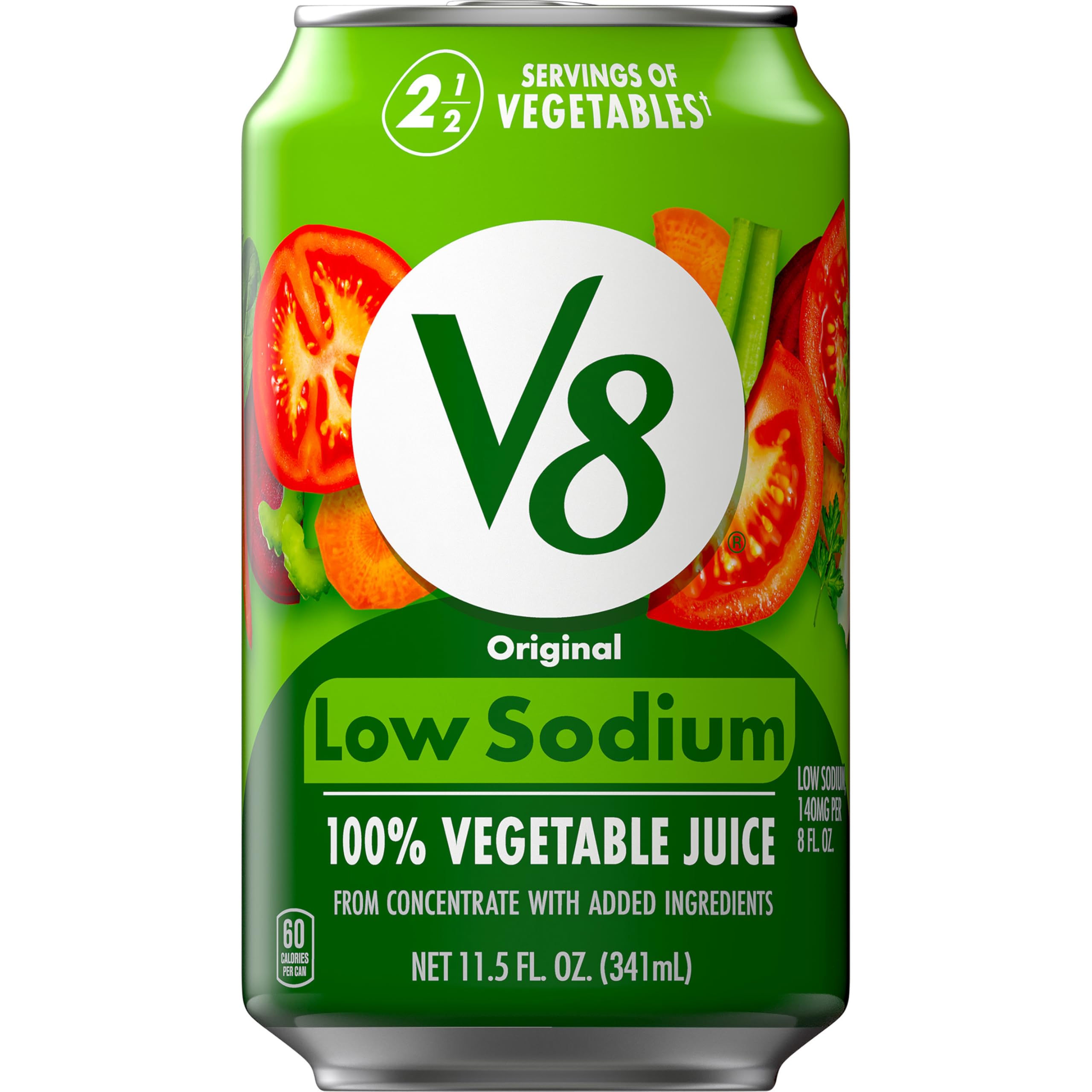 V8 Low Sodium Original 100% Vegetable Juice 341 ml