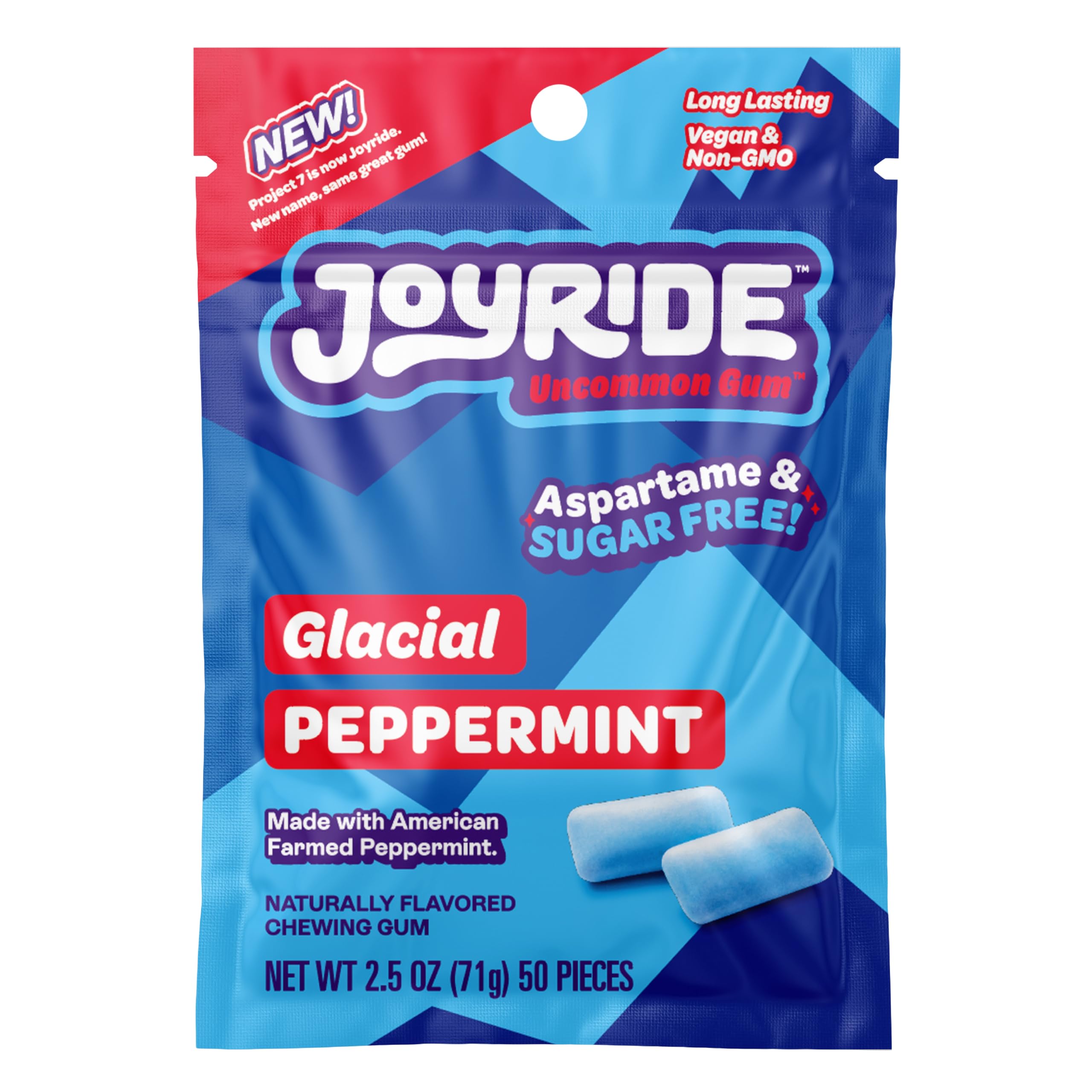 Joyride Glacial Peppermint Gum Pouch 71g