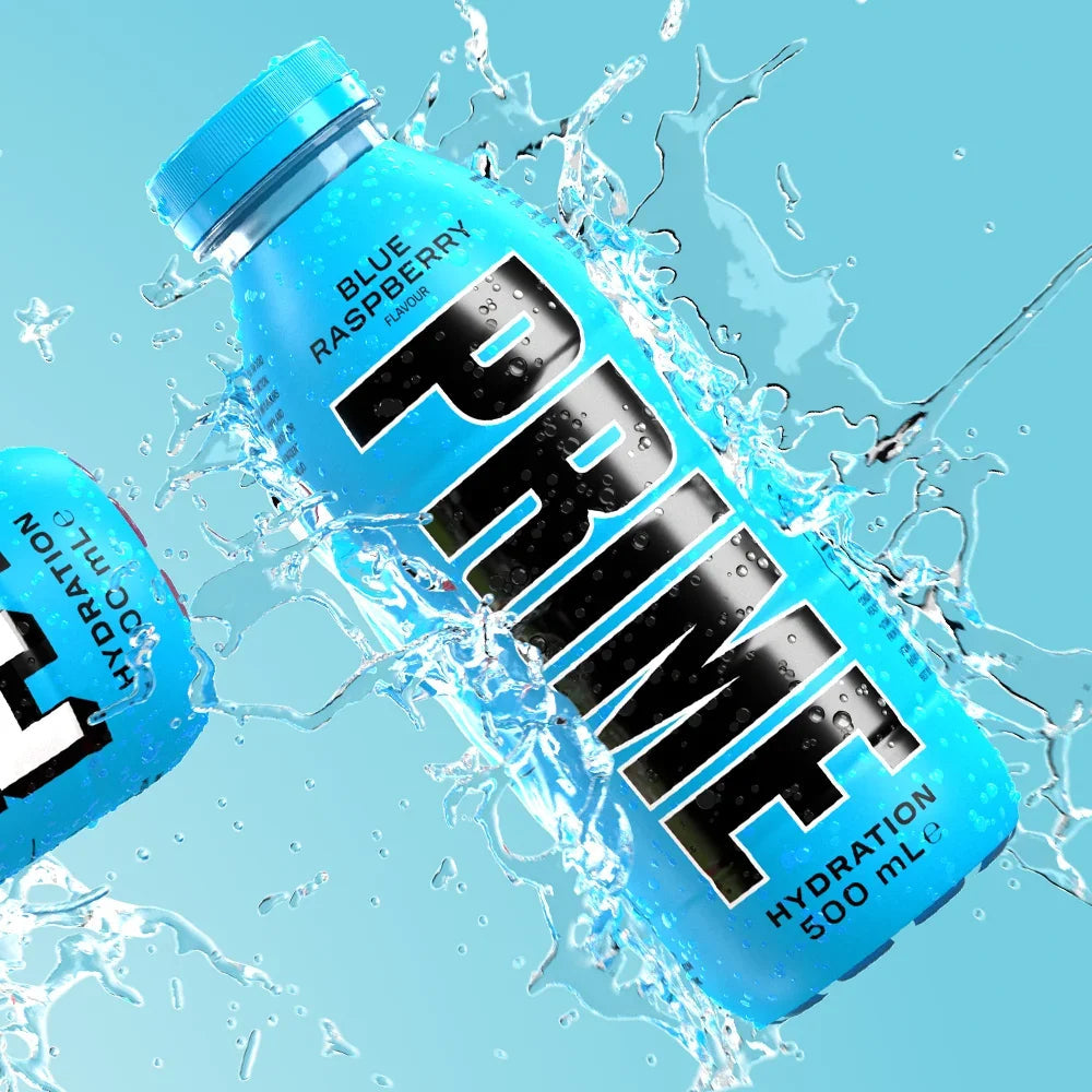 Prime Blue Raspberry Hydration Drink - 500ml Pack of 12