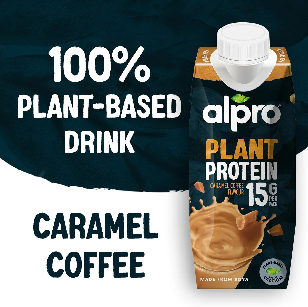 Alpro Soya High Protein Caramel Coffee Drink - Case of 15 (15 x 250ml)