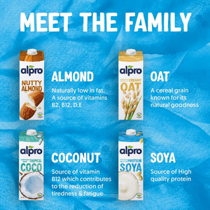 Alpro Soya Drink 1L, 100% Plant Based And Dairy Free - Case of 12 (12 x 1L)