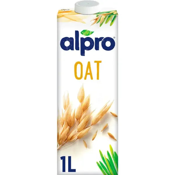 Alpro oat milk 1L carton, plant-based drink, iPlantBased UAE store
