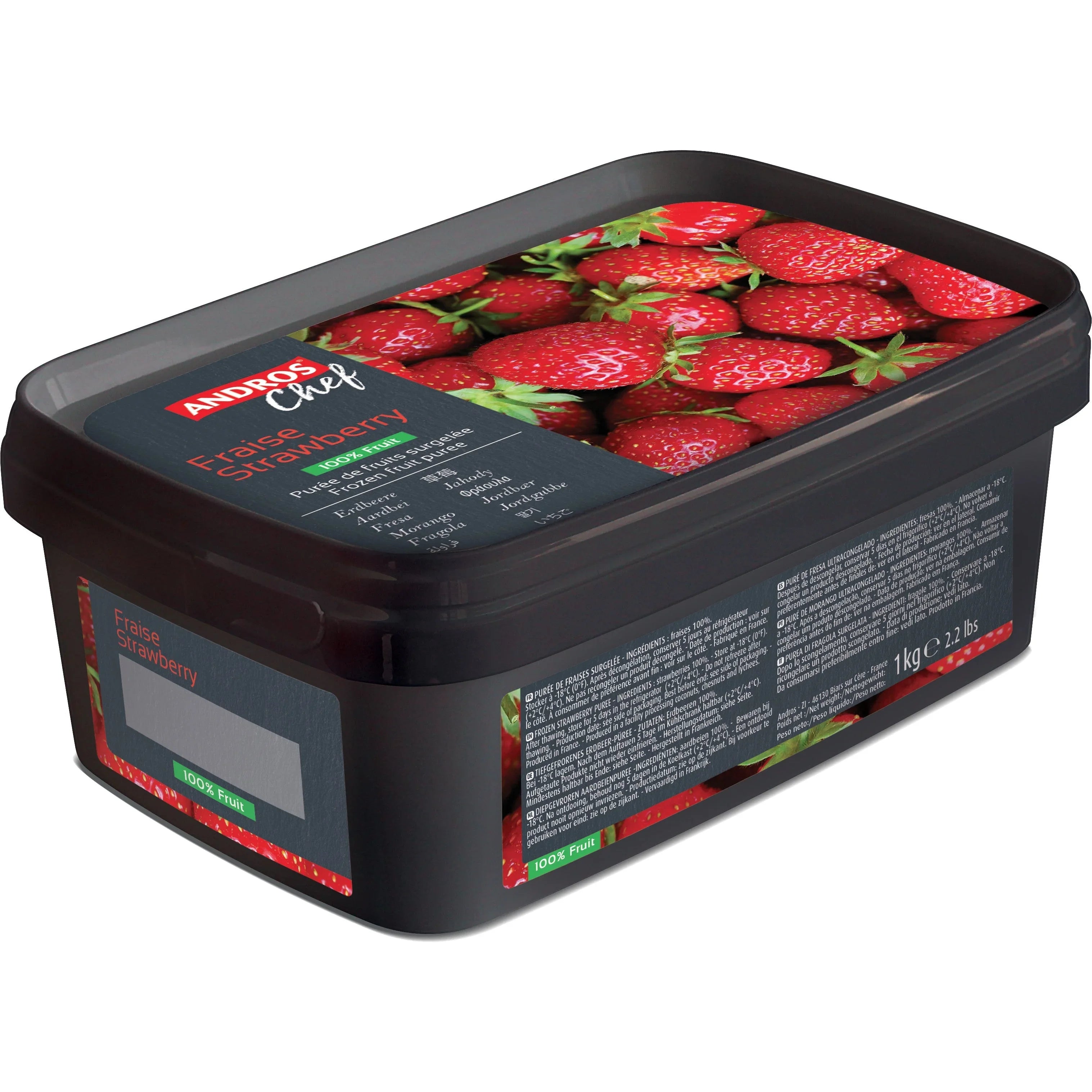 Andros Chef Frozen Strawberry Puree 1Kg