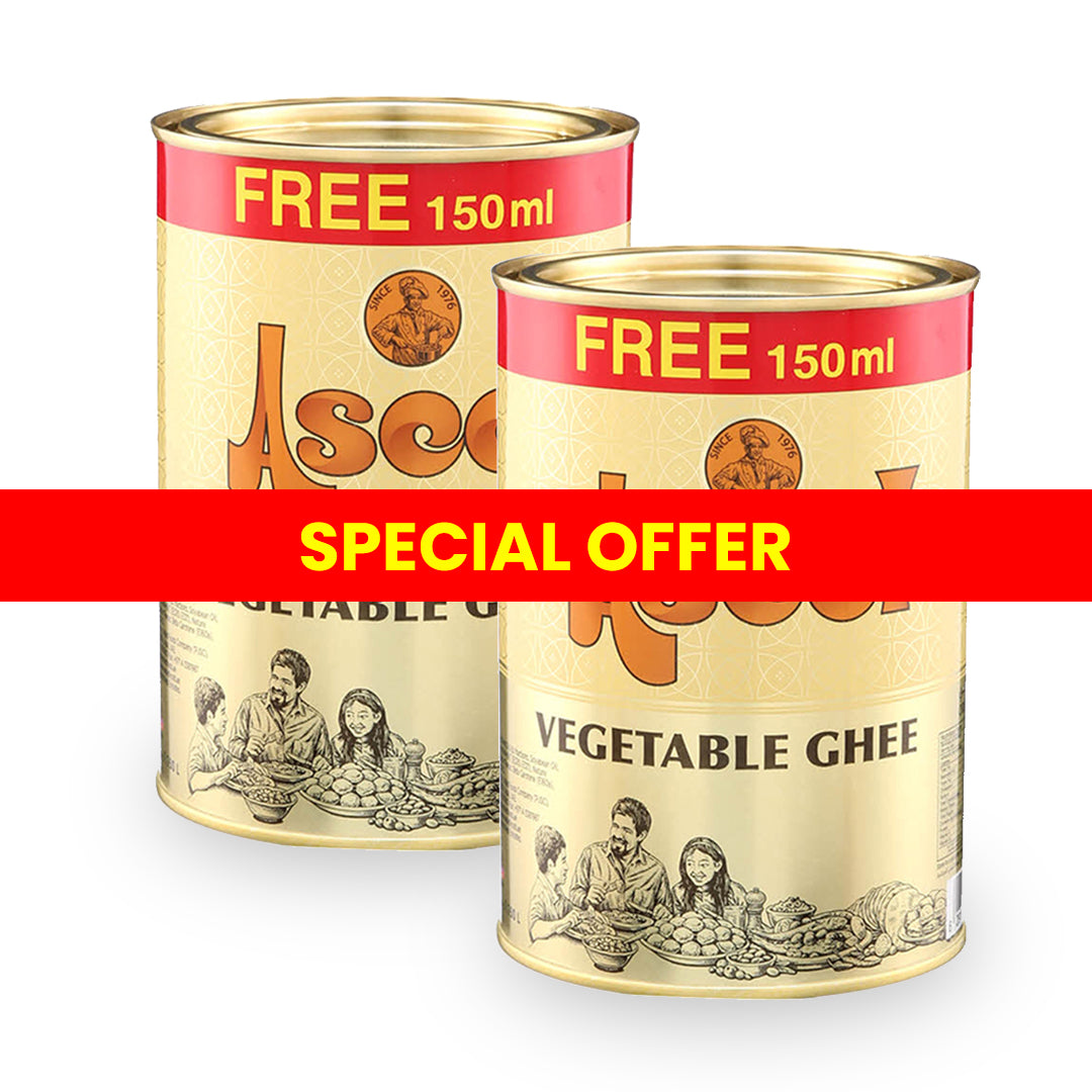 Aseel Vegetable Ghee (1 ltr) – 2 Packs