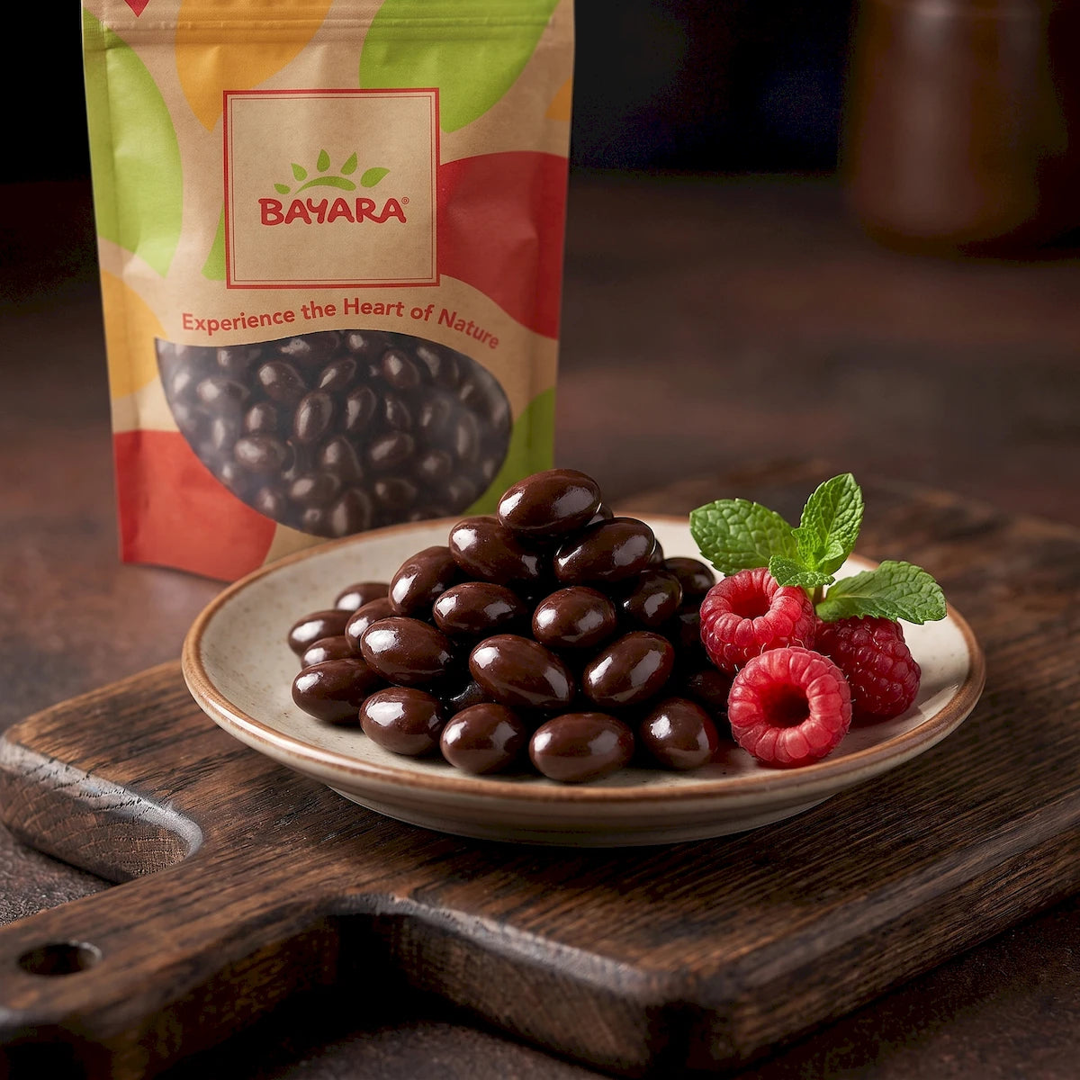 Almonds Dark Chocolate Coated 250g - View 4 | Welaza