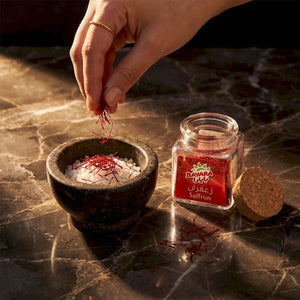 Saffron Glass Jar - 3g - View 4 | Welaza