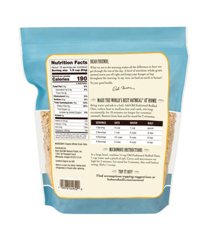 Bob's Red Mill Organic Old Fashioned Rolled Oats, Whole Grain, Non-GMO - 11.34Kg