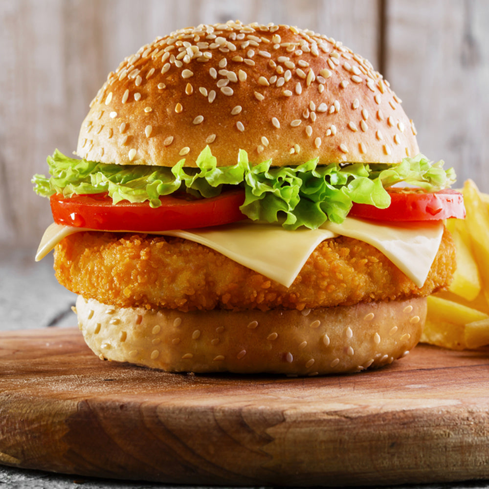 Breaded Chicken Burger 1 kg (15-17 pcs approx)