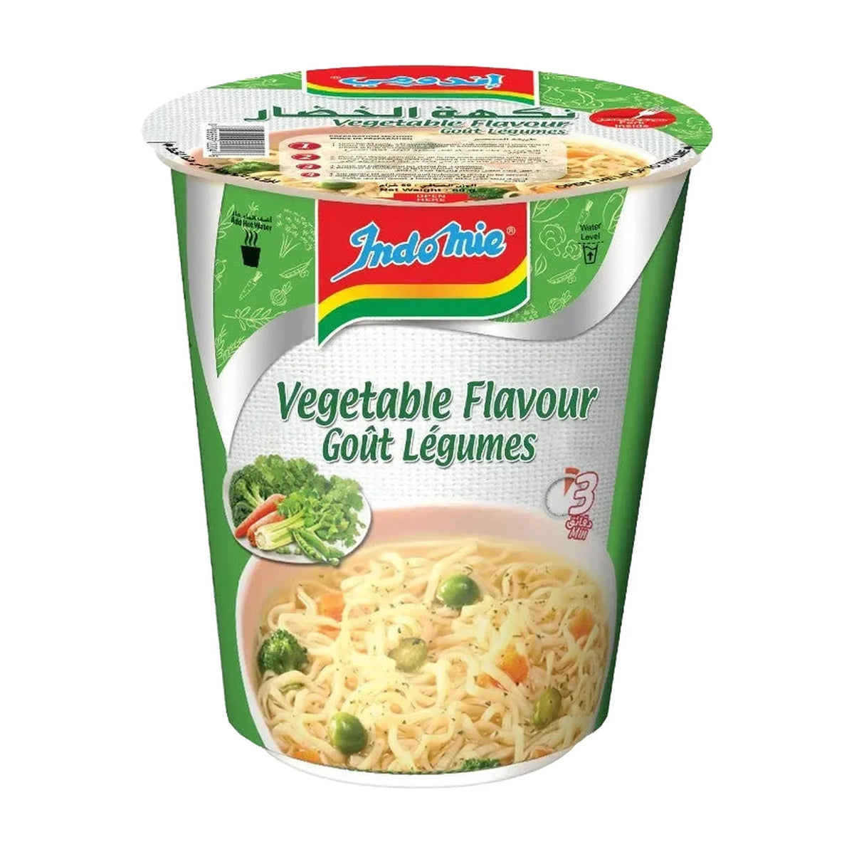 Indomie Instant Noodles, Vegetable Flavour with Seasoning Powder and Sauce