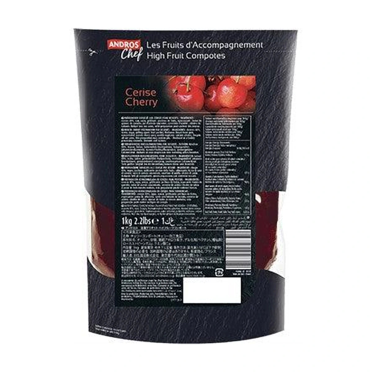 Andros Chef Frozen Sour Cherry high fruit compote 1Kg | Welaza