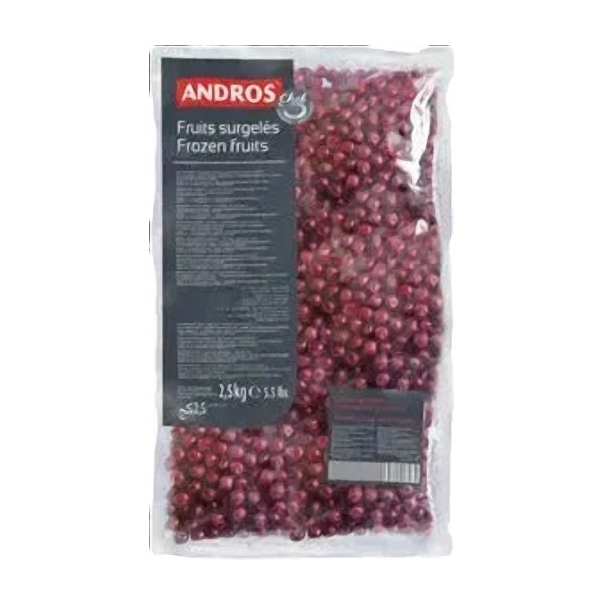 Andros Chef Frozen Morello Cherries 2.5Kg