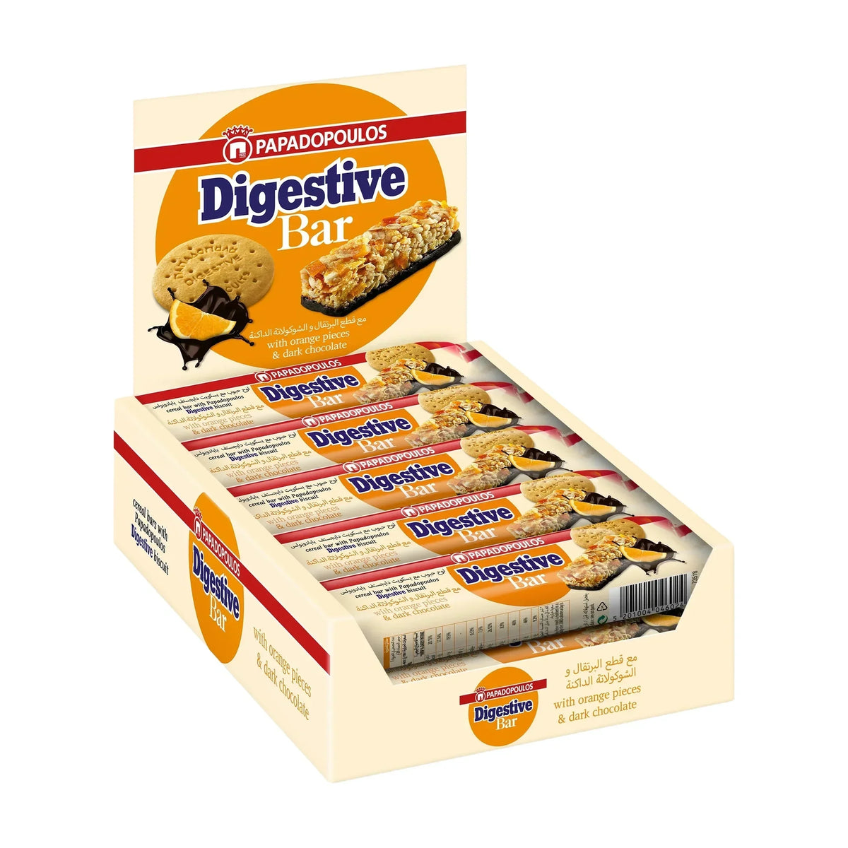 Digestive Orange & Dark Chocolate Bars - 28G 10 x 28G
